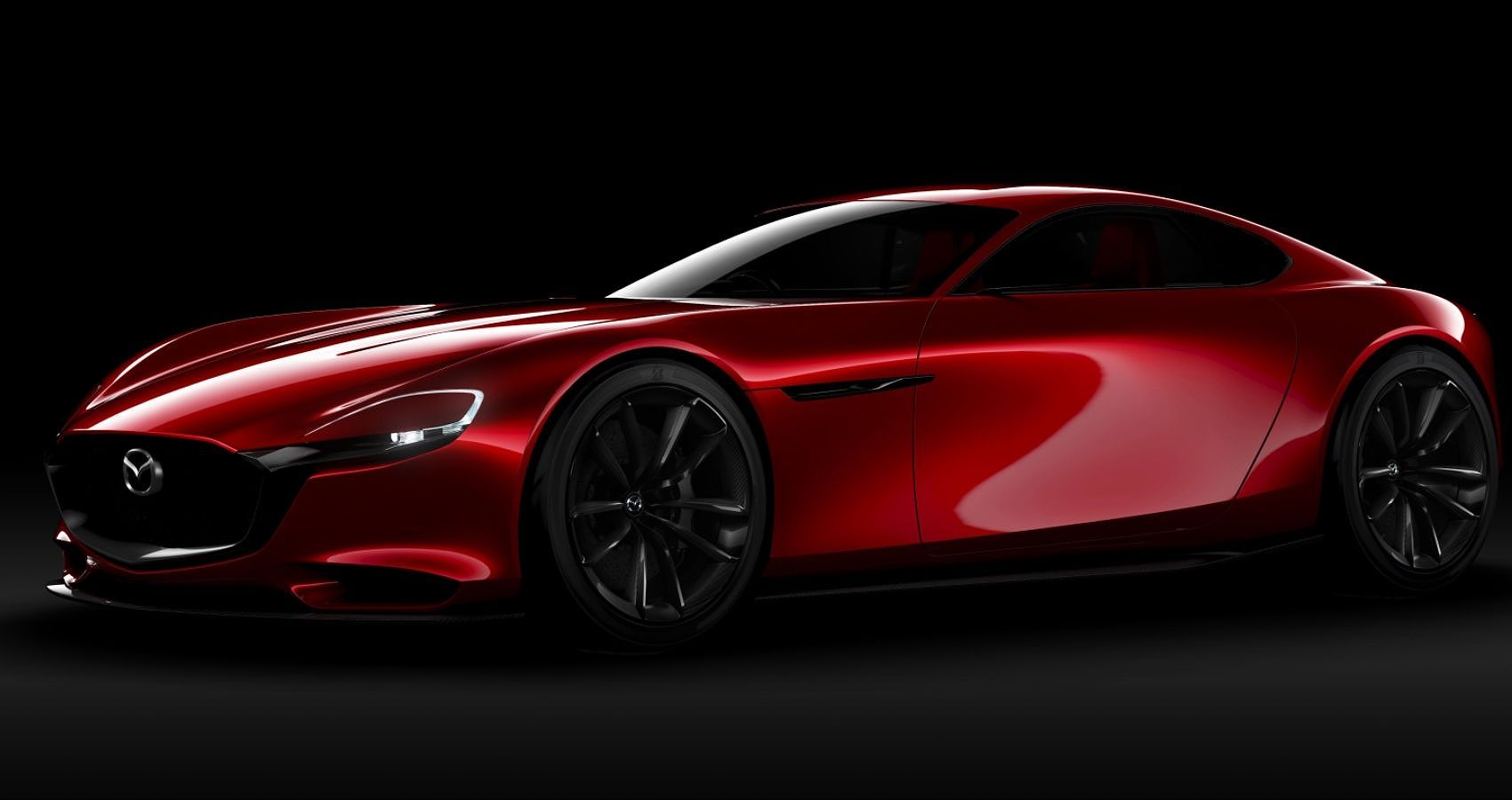 Mazda RX-Vision Concept Car parked red sports car